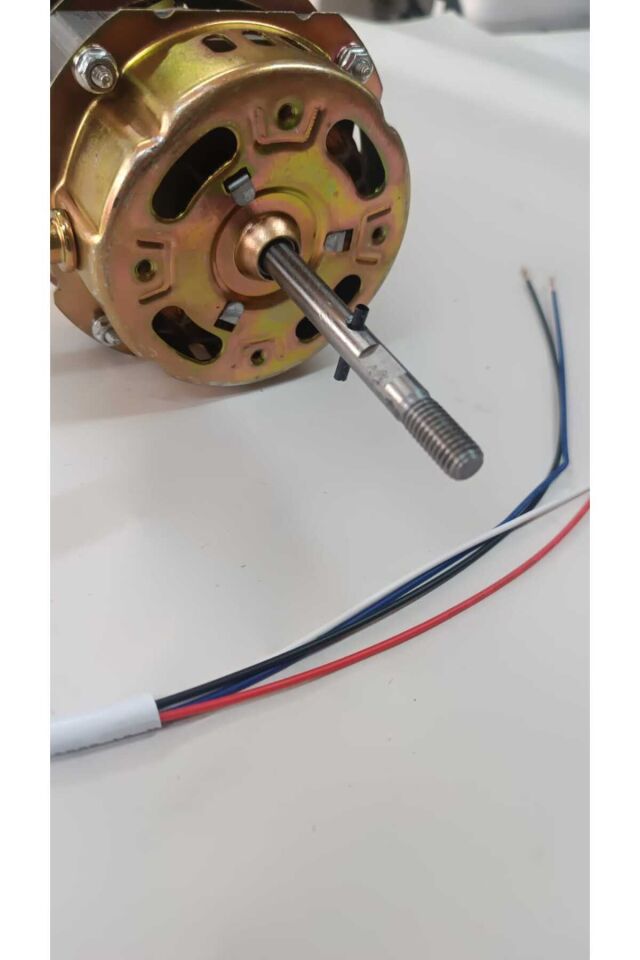 60 Watt Vantilatör Motoru – 8 mm Mil Yuvarlak Uç | CE Belgeli