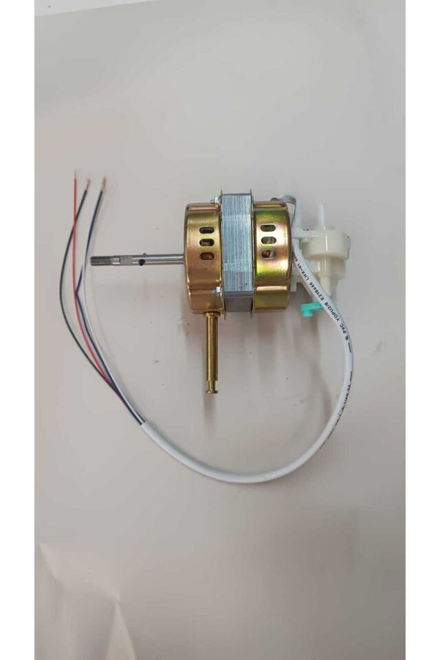 60 Watt Vantilatör Motoru – 8 mm Mil Yuvarlak Uç | CE Belgeli