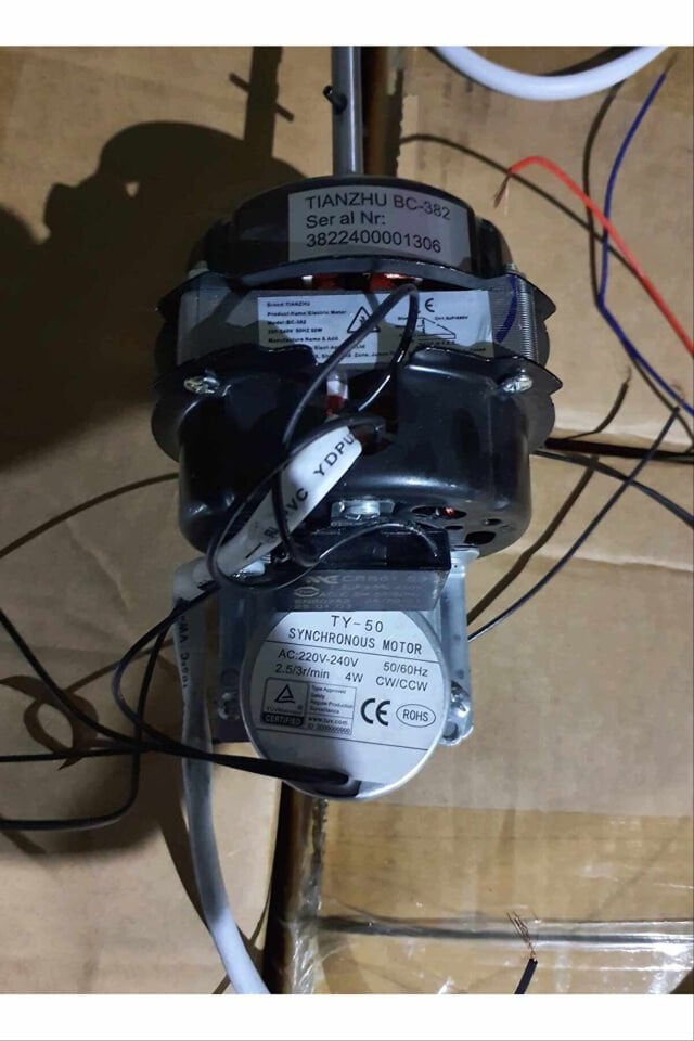 Raks SF 18 RMX vantilatör motoru arka görünüm