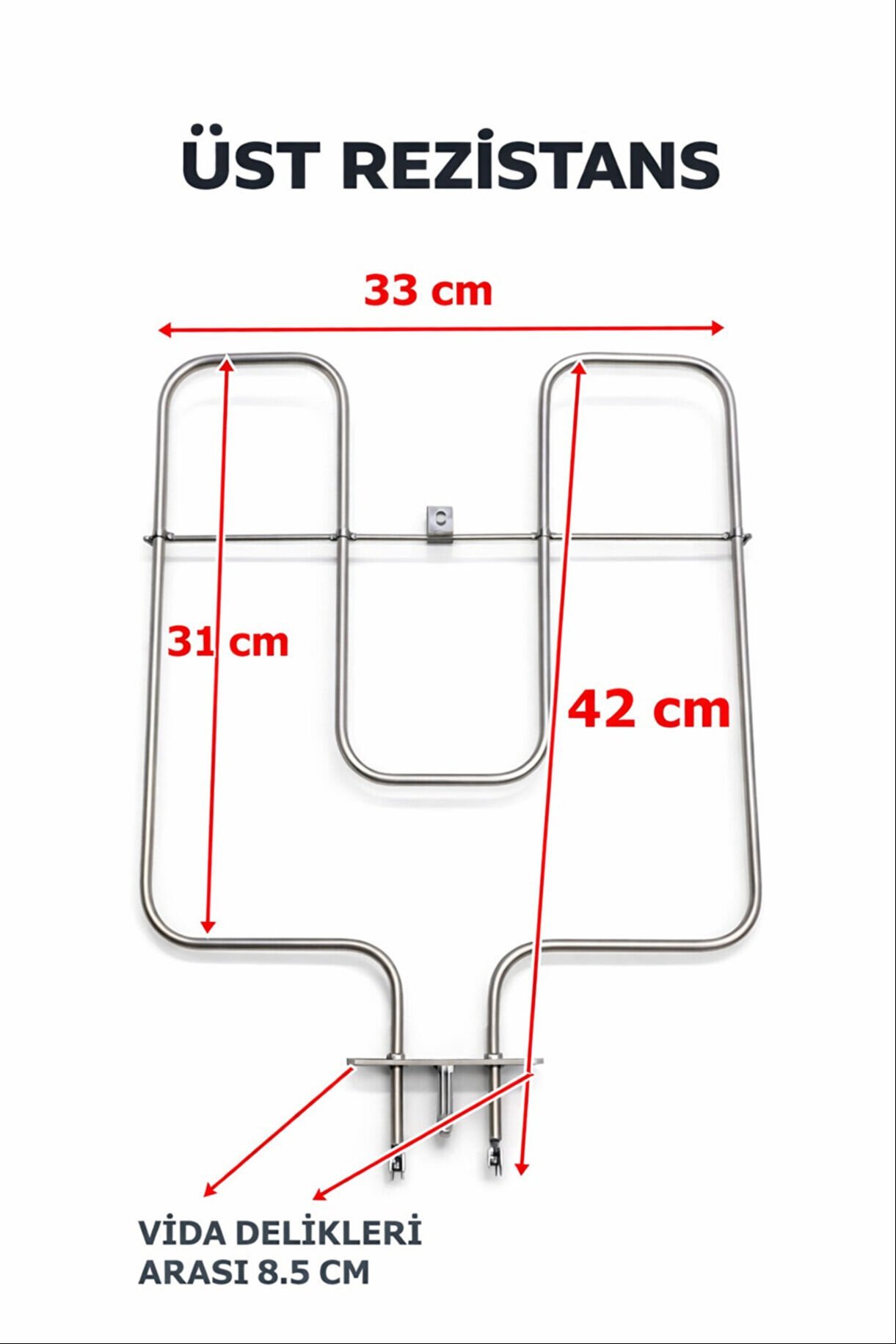 Alveus ankastre fırın alt rezistans 1000W 1100W yedek parça