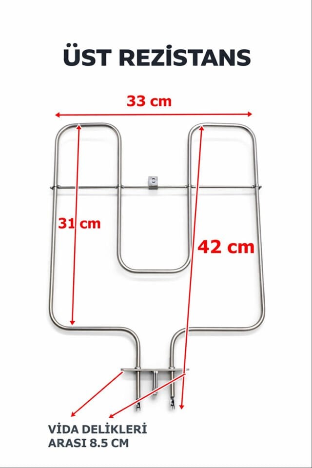 Goodwest ankastre fırın alt rezistans 1000W 1100W yedek parça