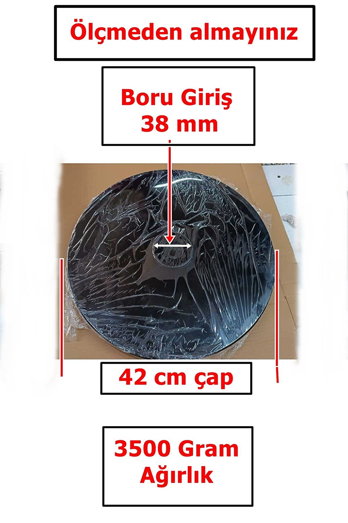 Rubenis RBS-25 Vantilatör Ayağı Tabanı – 42 cm Simit Taban